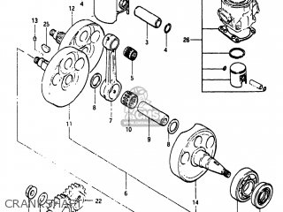 CRANKSHAFT - RM250 1983 (D) USA (E03)