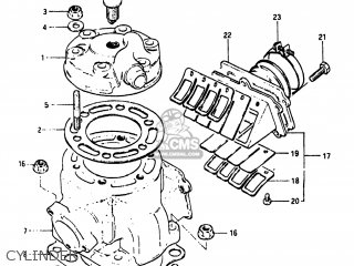 CYLINDER - RM250 1983 (D) USA (E03)