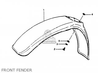 FRONT FENDER - RM250 1983 (D) USA (E03)