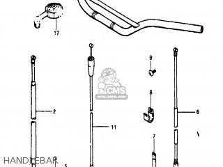 HANDLEBAR - RM250 1983 (D) USA (E03)