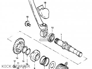 KICK STARTER - RM250 1983 (D) USA (E03)