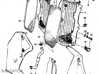 RADIATOR - RM250 1983 (D) USA (E03)