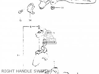 RIGHT HANDLE SWITCH - RM250 1983 (D) USA (E03)