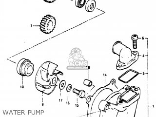 WATER PUMP - RM250 1983 (D) USA (E03)
