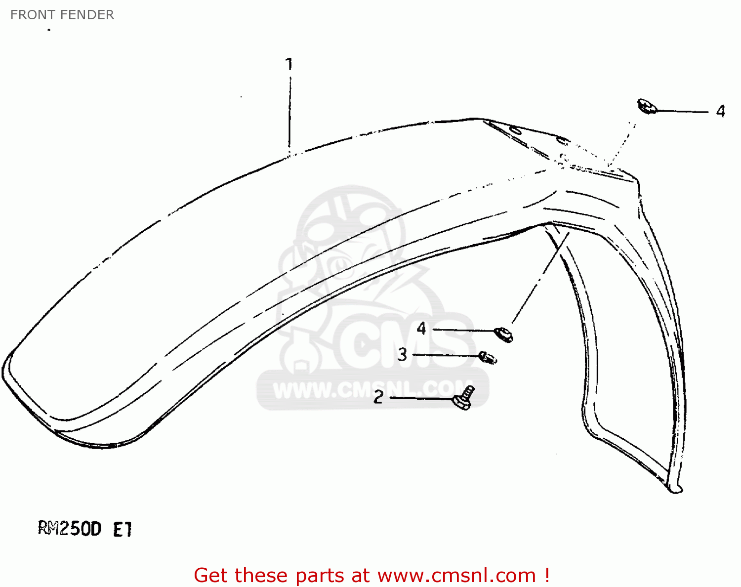 FRONT FENDER RM250 1983 (D)
