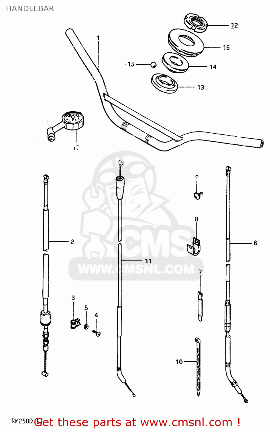 HANDLEBAR RM250 1983 (D)