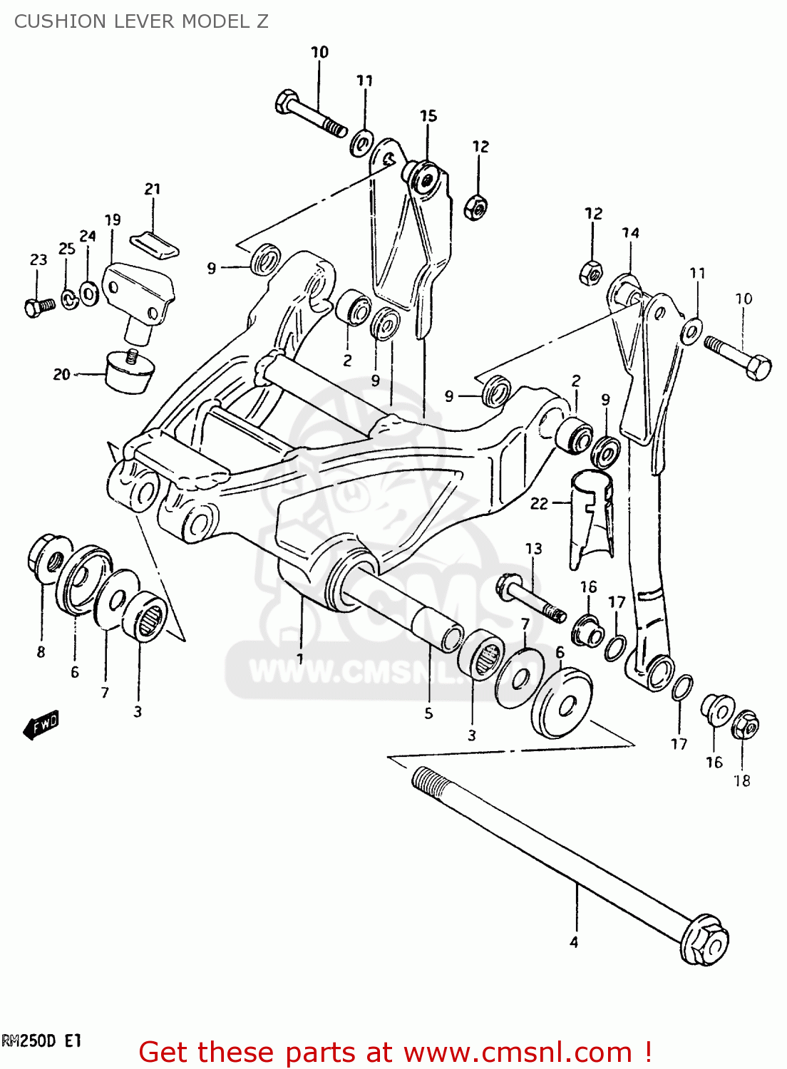 CUSHION LEVER MODEL Z RM250 1983 (D)