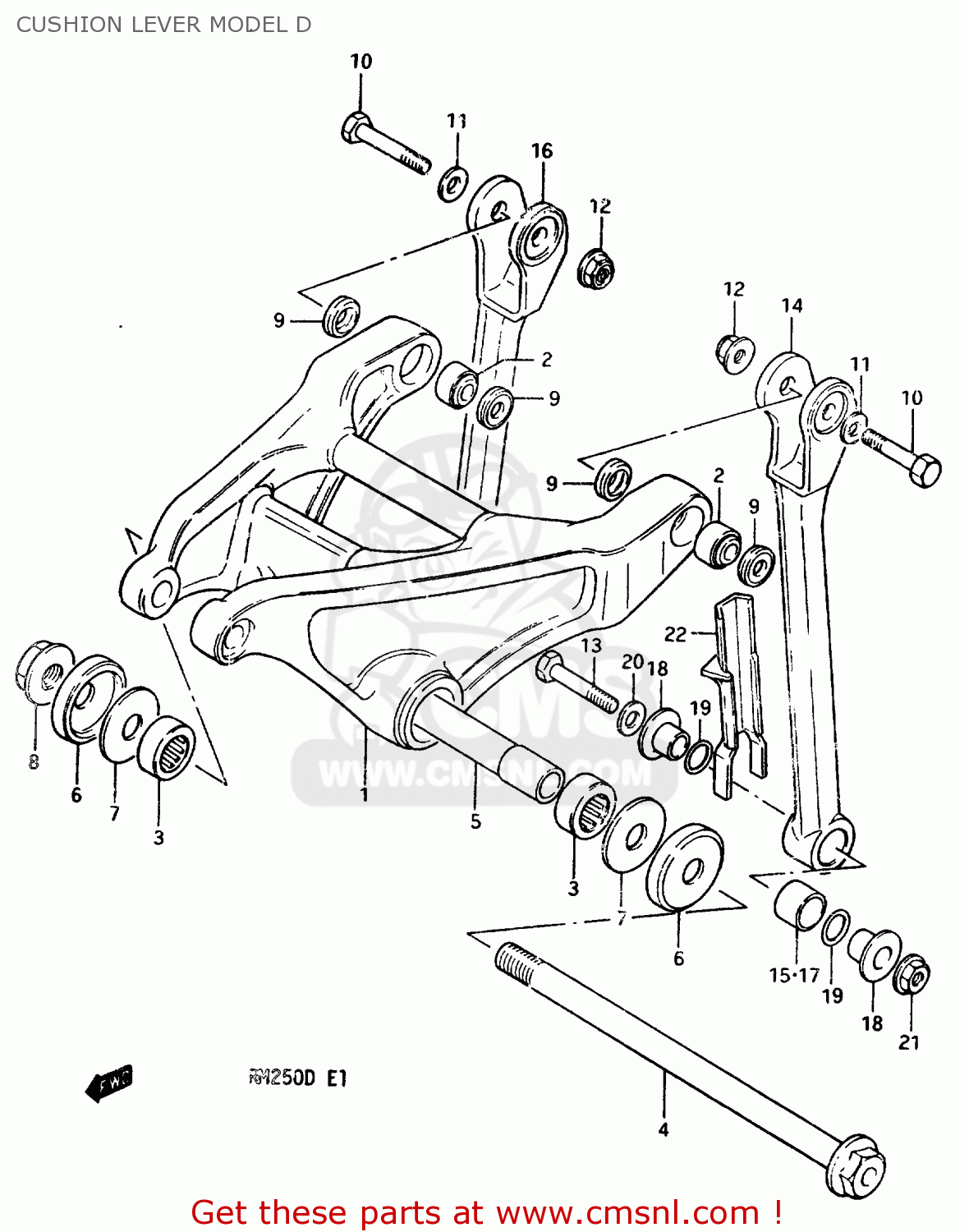 CUSHION LEVER MODEL D RM250 1983 (D)