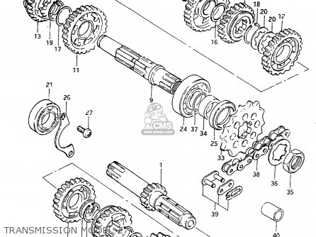 TRANSMISSION MODEL Z - RM250 1983 (D)