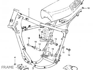 FRAME -SEAT - RM250 1983 (D)
