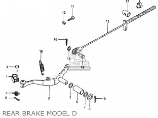 REAR BRAKE MODEL D - RM250 1983 (D)