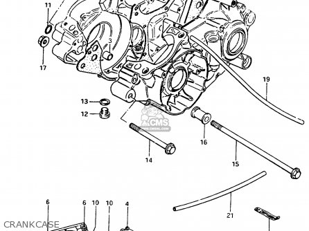 CRANKCASE - RM250 1983 (D)