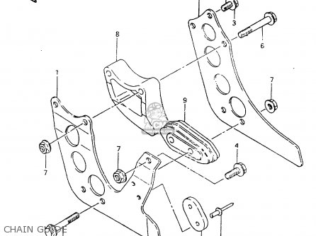 CHAIN GUIDE - RM250 1983 (D)