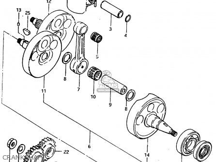 CRANKSHAFT - RM250 1983 (D)