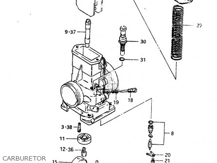 CARBURETOR - RM250 1983 (D)