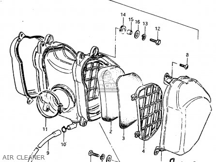 AIR CLEANER - RM250 1983 (D)
