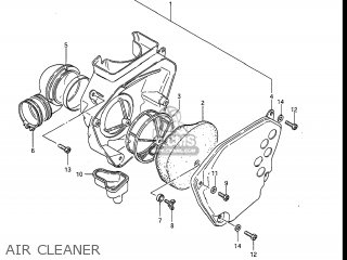 AIR CLEANER - RM250 1984 (E) USA (E03)