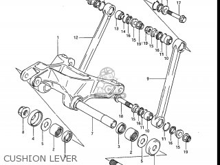 CUSHION LEVER - RM250 1984 (E) USA (E03)