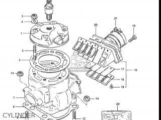 CYLINDER - RM250 1984 (E) USA (E03)