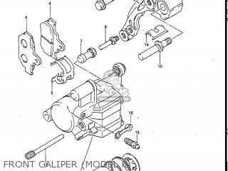 FRONT CALIPER (MODEL F) - RM250 1984 (E) USA (E03)