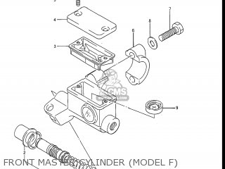 FRONT MASTER CYLINDER (MODEL F) - RM250 1984 (E) USA (E03)