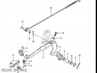 REAR BRAKE - RM250 1984 (E) USA (E03)