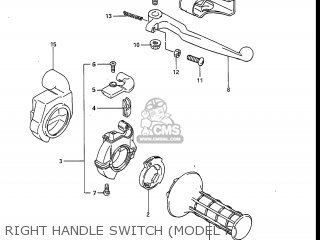 RIGHT HANDLE SWITCH (MODEL F) - RM250 1984 (E) USA (E03)