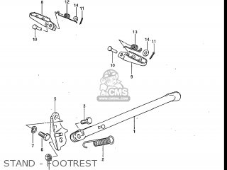 STAND - FOOTREST - RM250 1984 (E) USA (E03)