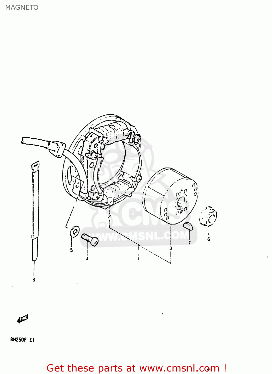 MAGNETO RM250 1984 (E)