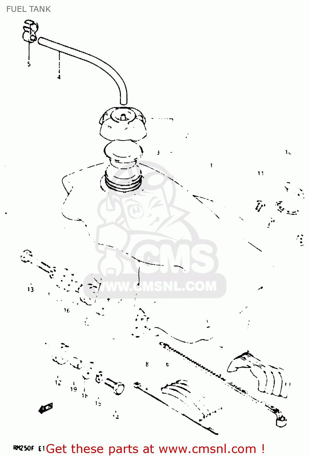 FUEL TANK RM250 1984 (E)