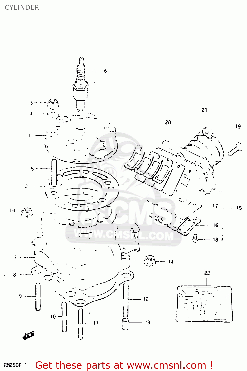 CYLINDER RM250 1984 (E)