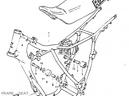 FRAME - SEAT - RM250 1984 (E)