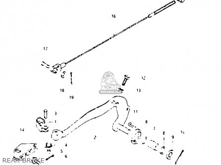 REAR BRAKE - RM250 1984 (E)