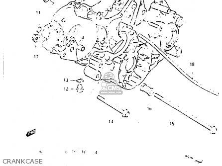 CRANKCASE - RM250 1984 (E)