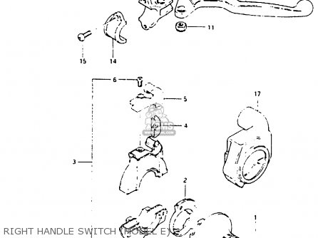 RIGHT HANDLE SWITCH (MODEL E) - RM250 1984 (E)