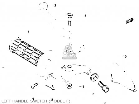 LEFT HANDLE SWITCH (MODEL F) - RM250 1984 (E)