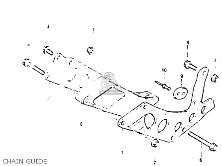 CHAIN GUIDE - RM250 1984 (E)