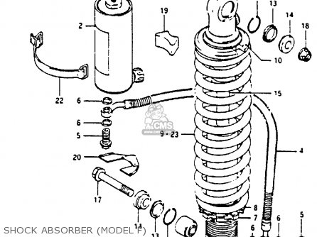 SHOCK ABSORBER (MODEL F) - RM250 1984 (E)