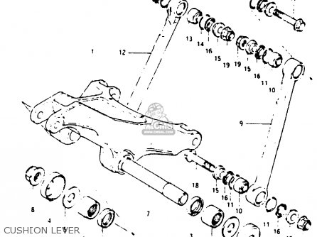 CUSHION LEVER - RM250 1984 (E)