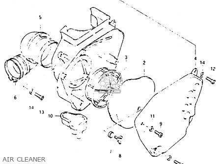 AIR CLEANER - RM250 1984 (E)