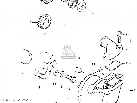 WATER PUMP - RM250 1984 (E)