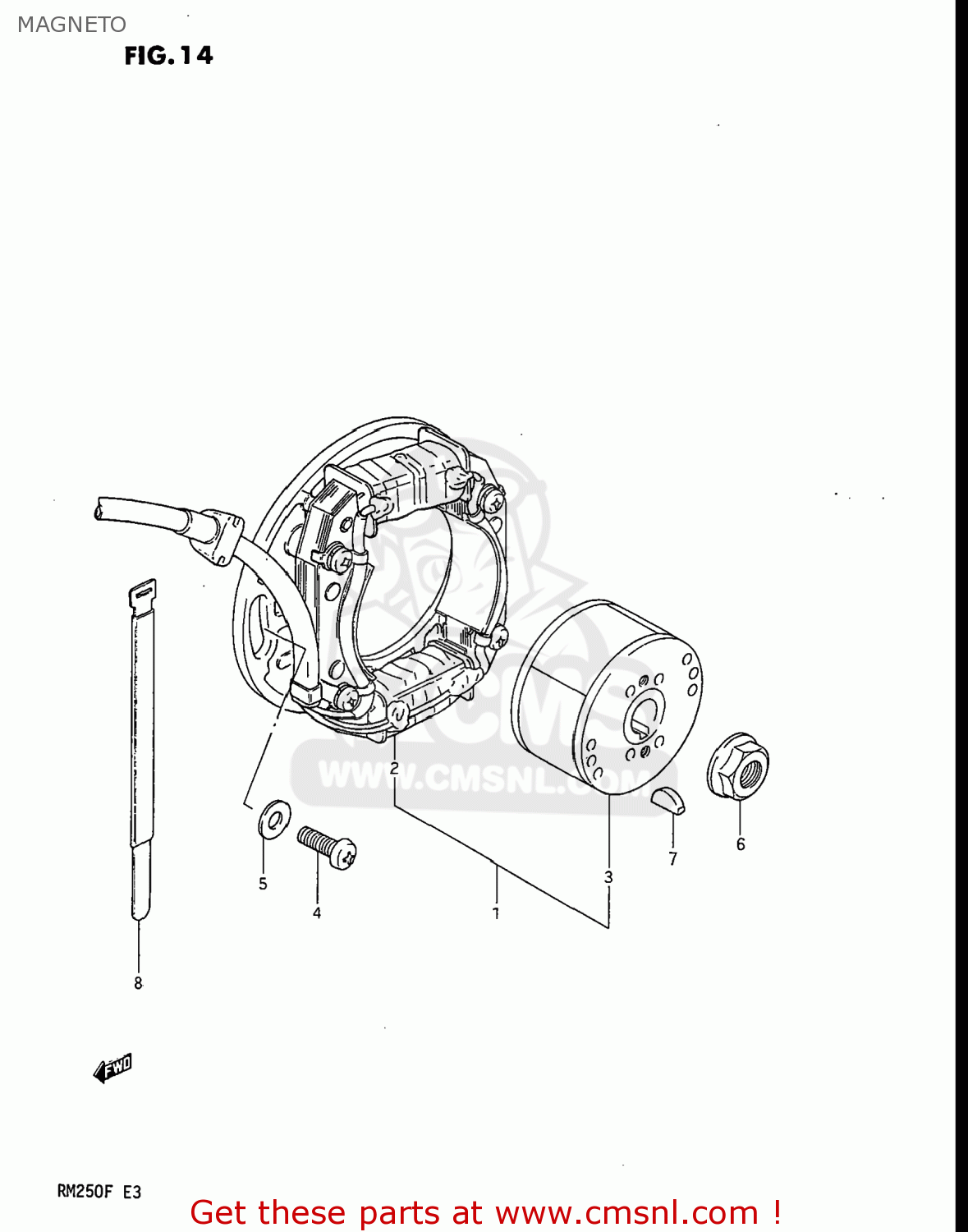 MAGNETO RM250 1985 (F) USA (E03)