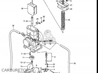 CARBURETOR - RM250 1985 (F) USA (E03)