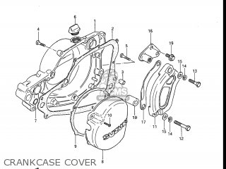 CRANKCASE COVER - RM250 1985 (F) USA (E03)