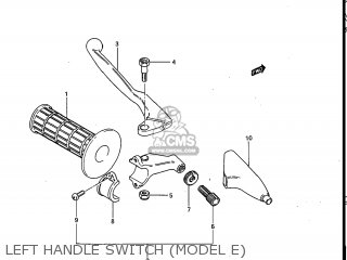 LEFT HANDLE SWITCH (MODEL E) - RM250 1985 (F) USA (E03)