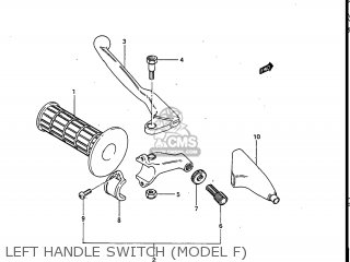 LEFT HANDLE SWITCH (MODEL F) - RM250 1985 (F) USA (E03)