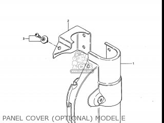 PANEL COVER (OPTIONAL) MODEL E - RM250 1985 (F) USA (E03)
