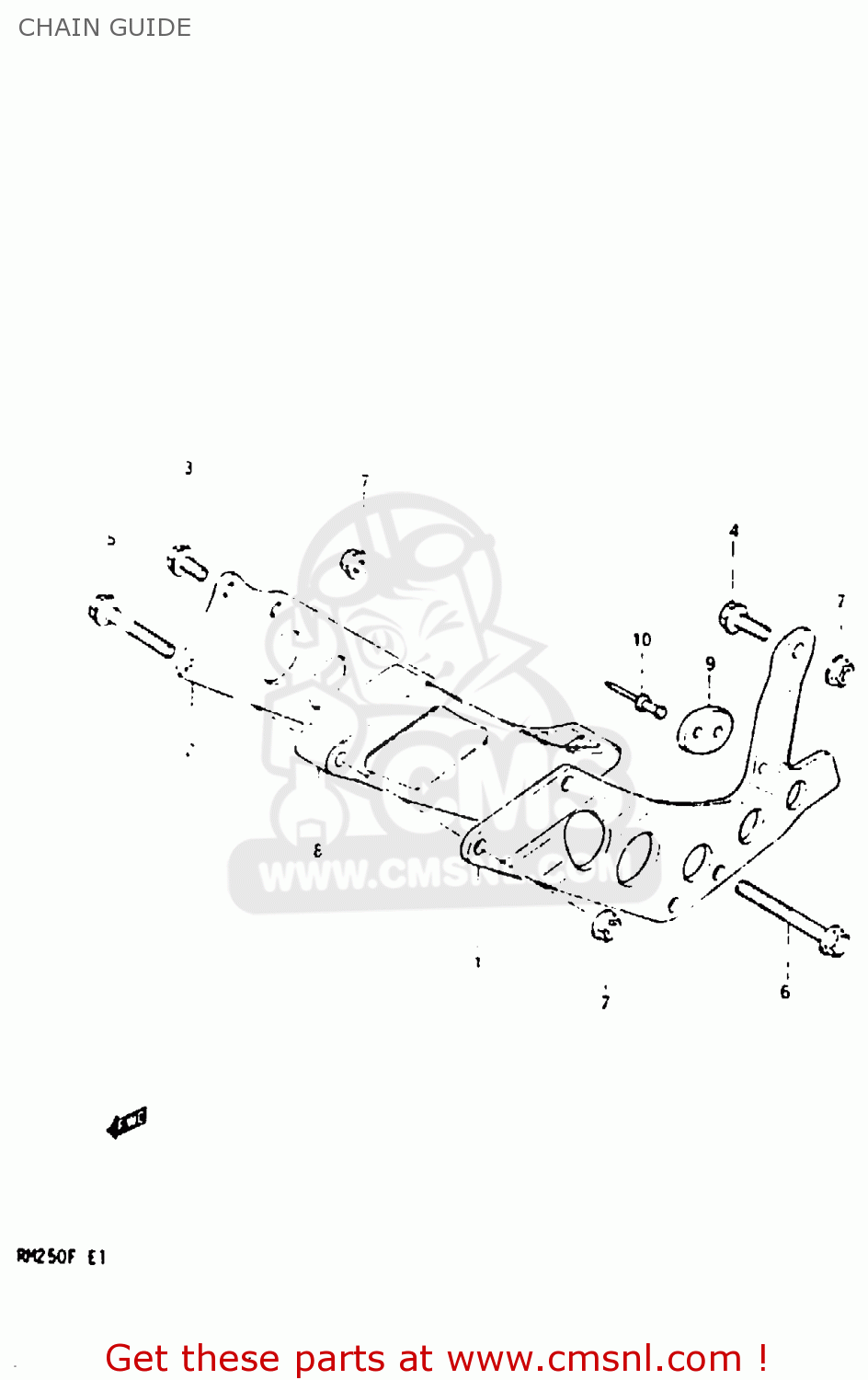 CHAIN GUIDE RM250 1985 (F)