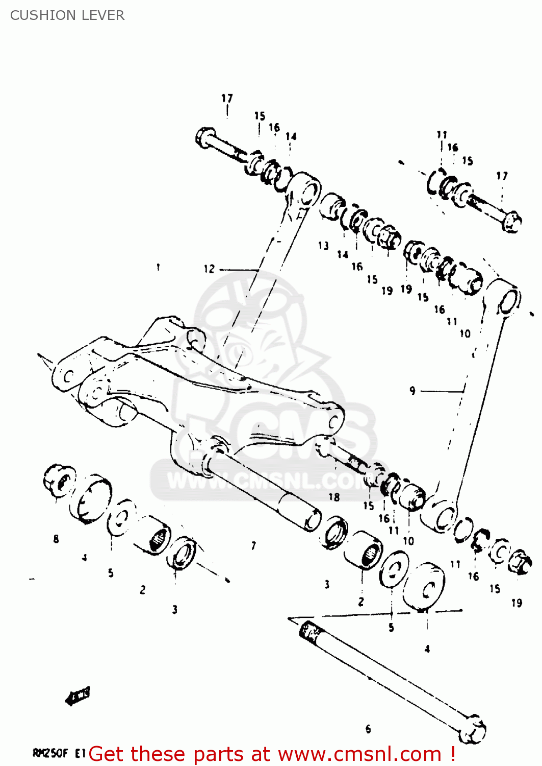 CUSHION LEVER RM250 1985 (F)