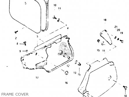 FRAME COVER - RM250 1985 (F)